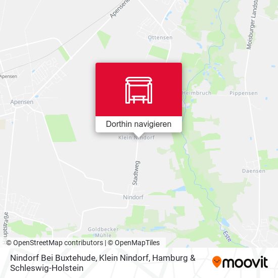 Nindorf Bei Buxtehude, Klein Nindorf Karte