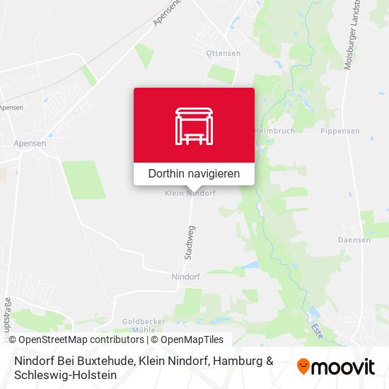 Nindorf Bei Buxtehude, Klein Nindorf Karte