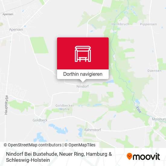 Nindorf Bei Buxtehude, Neuer Ring Karte