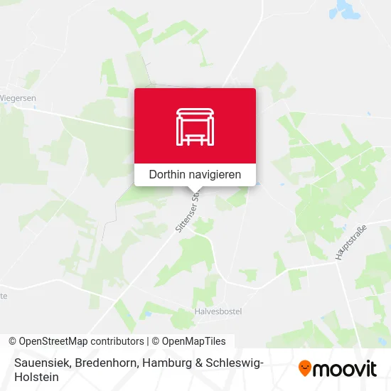 Sauensiek, Bredenhorn Karte