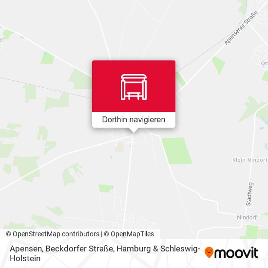 Apensen, Beckdorfer Straße Karte