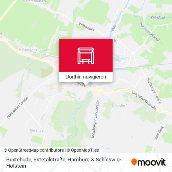 Buxtehude, Estetalstraße Karte