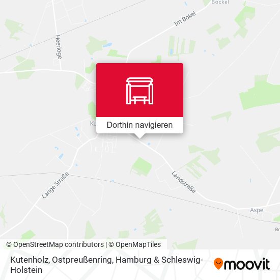 Kutenholz, Ostpreußenring Karte