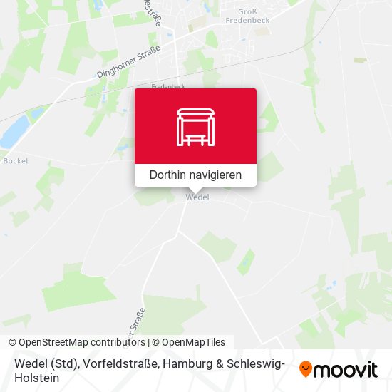 Wedel (Std), Vorfeldstraße Karte