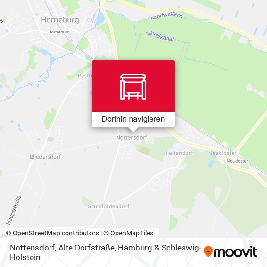 Nottensdorf, Alte Dorfstraße Karte