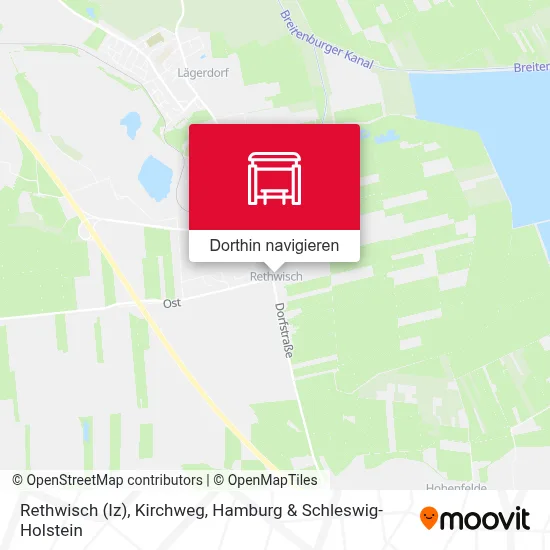 Rethwisch (Iz), Kirchweg Karte