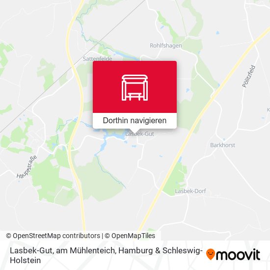 Lasbek-Gut, am Mühlenteich Karte