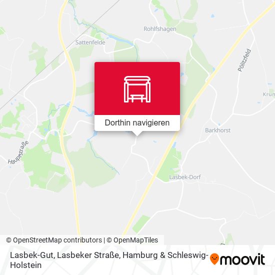 Lasbek-Gut, Lasbeker Straße Karte