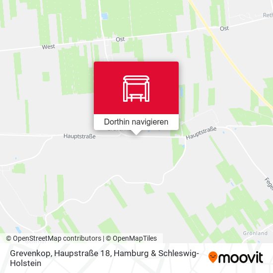 Grevenkop, Haupstraße 18 Karte