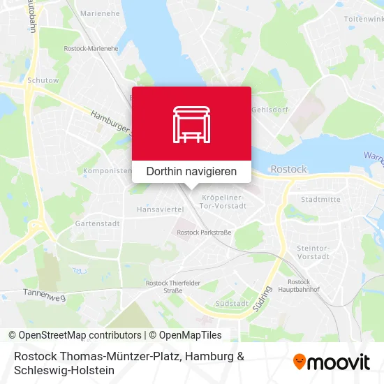 Rostock Thomas-Müntzer-Platz Karte