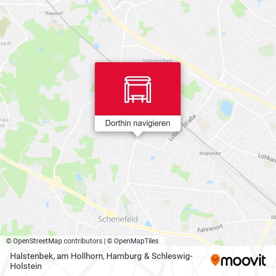 Halstenbek, am Hollhorn Karte