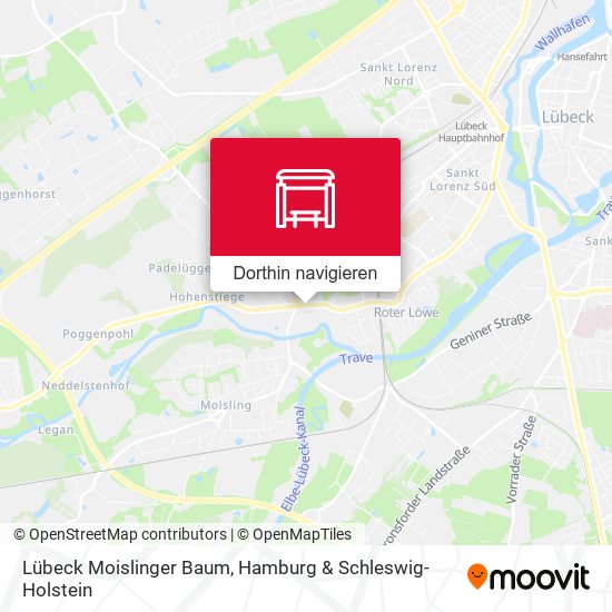 Lübeck Moislinger Baum Karte