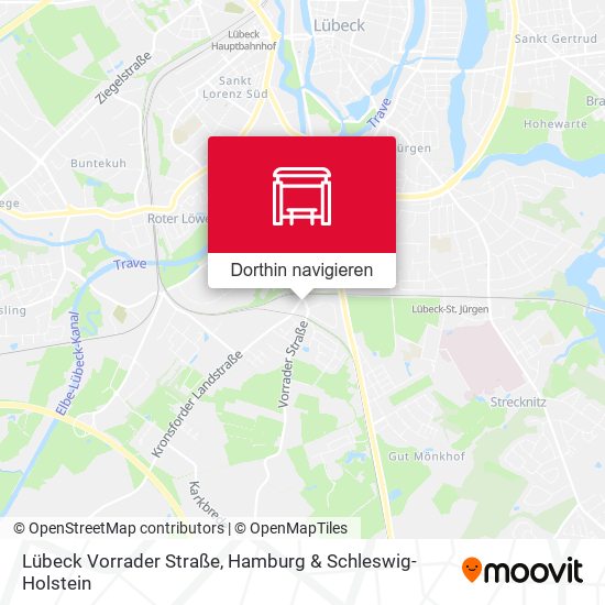 Lübeck Vorrader Straße Karte