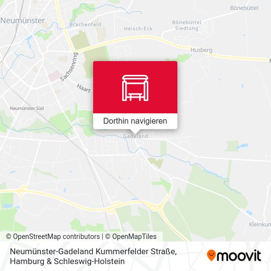 Neumünster-Gadeland Kummerfelder Straße Karte