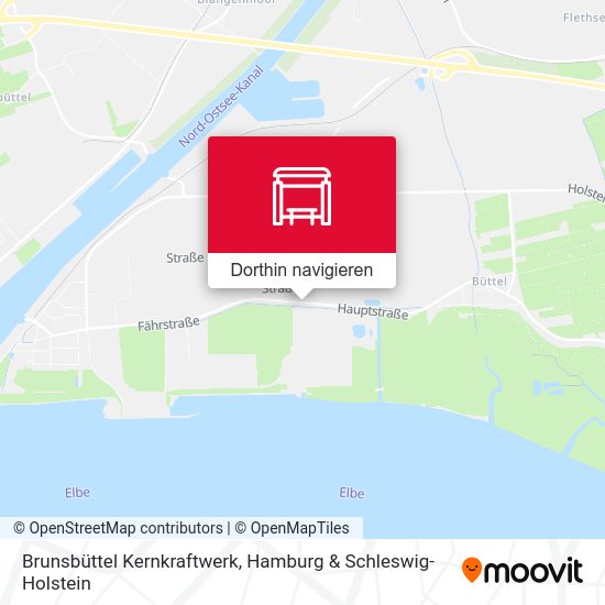 Brunsbüttel Kernkraftwerk Karte
