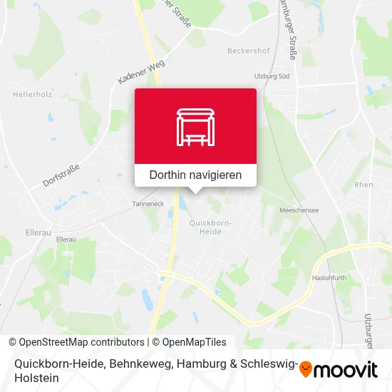 Quickborn-Heide, Behnkeweg Karte