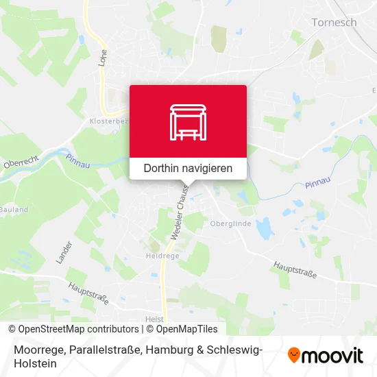 Moorrege, Parallelstraße Karte
