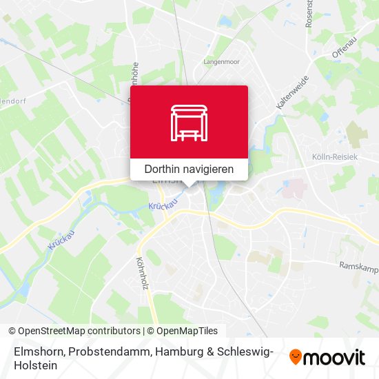 Elmshorn, Probstendamm Karte