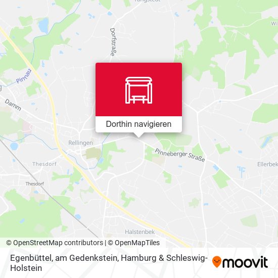 Egenbüttel, am Gedenkstein Karte