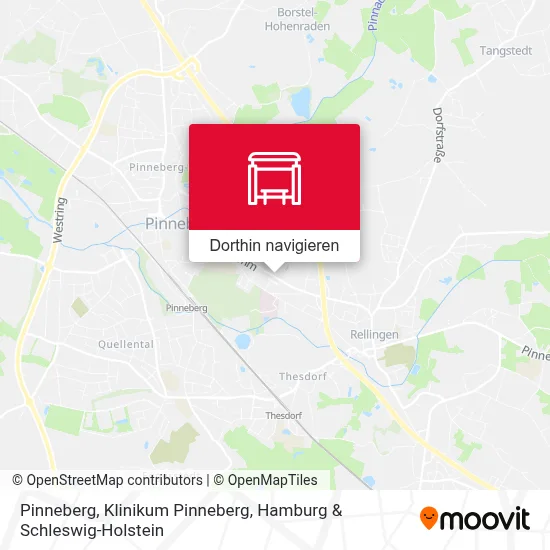 Pinneberg, Klinikum Pinneberg Karte