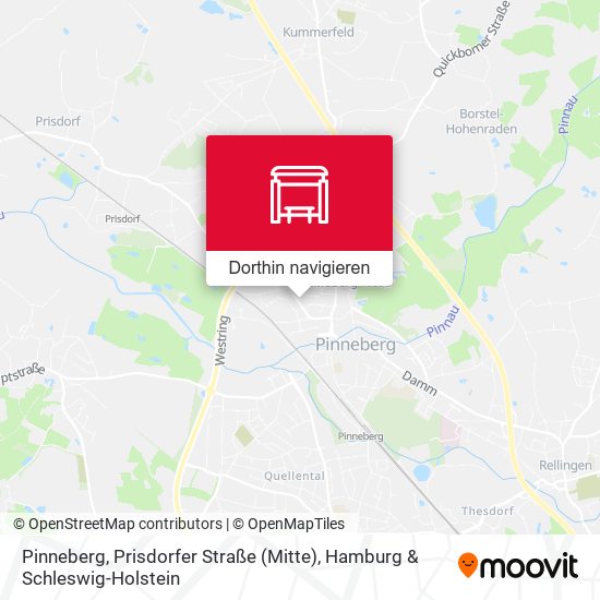 Pinneberg, Prisdorfer Straße (Mitte) Karte