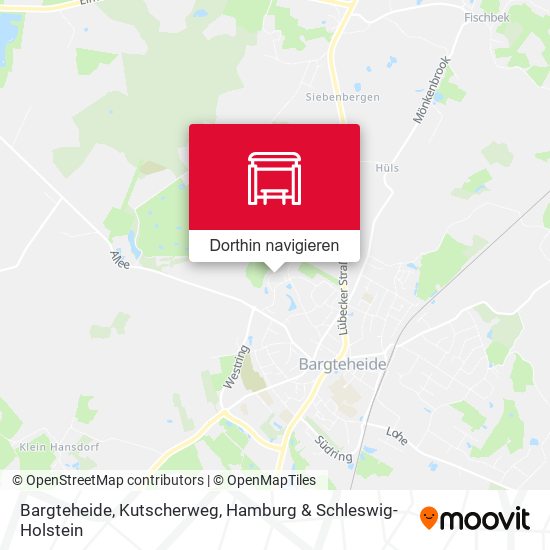 Bargteheide, Kutscherweg Karte