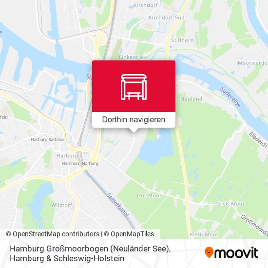 Hamburg Großmoorbogen (Neuländer See) Karte