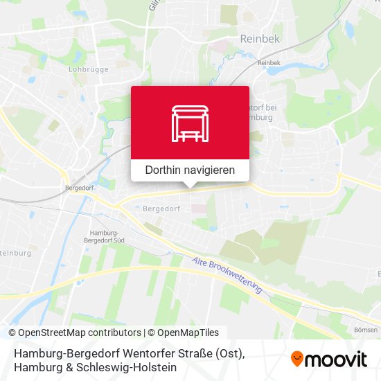 Hamburg-Bergedorf Wentorfer Straße (Ost) Karte