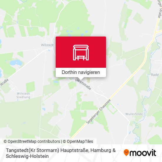 Tangstedt(Kr Stormarn) Hauptstraße Karte