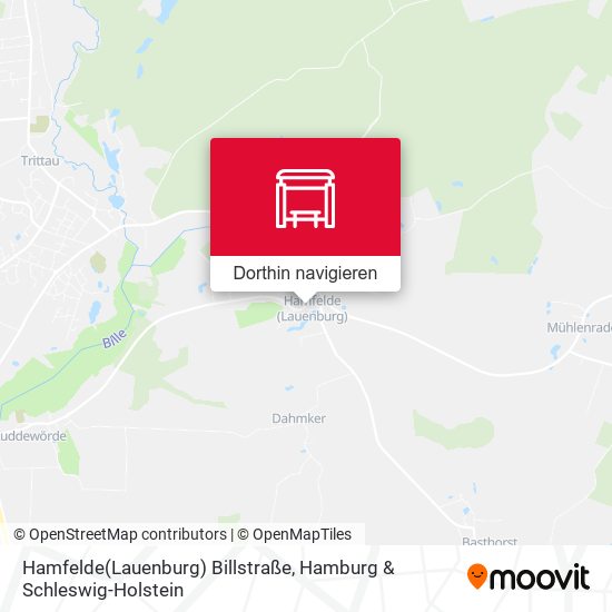 Hamfelde(Lauenburg) Billstraße Karte