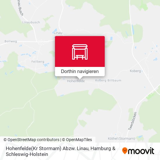 Hohenfelde(Kr Stormarn) Abzw. Linau Karte