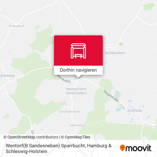 Wentorf(B Sandesneben) Sparrbucht Karte
