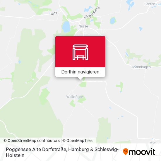 Poggensee Alte Dorfstraße Karte