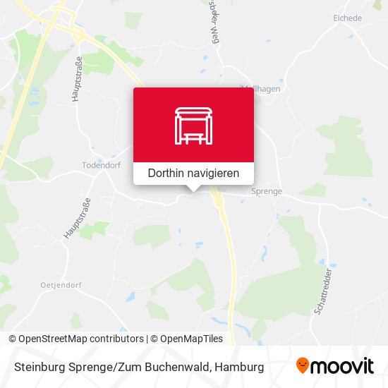 Steinburg Sprenge / Zum Buchenwald Karte