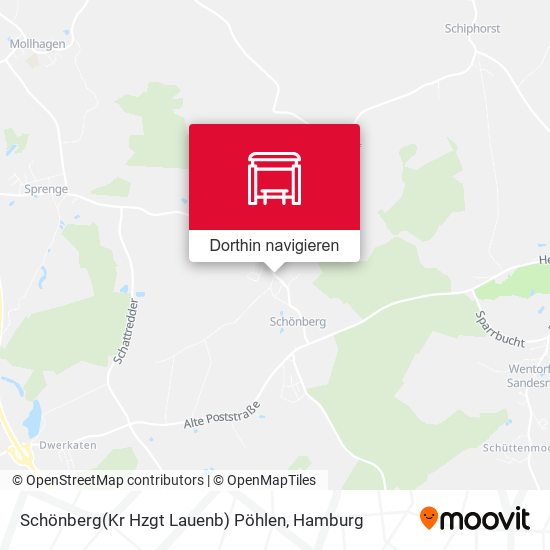 Schönberg(Kr Hzgt Lauenb) Pöhlen Karte
