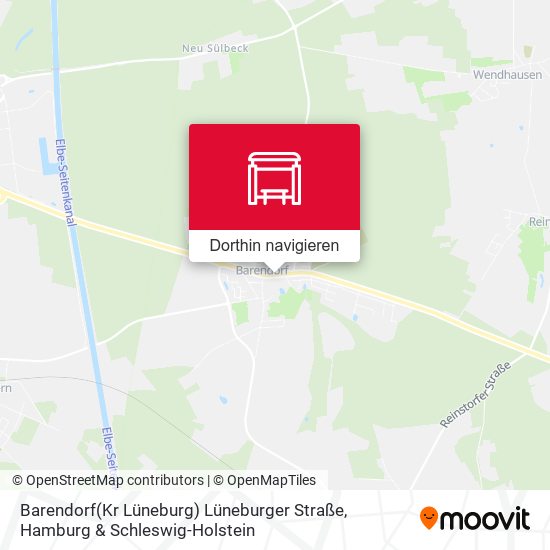 Barendorf(Kr Lüneburg) Lüneburger Straße Karte