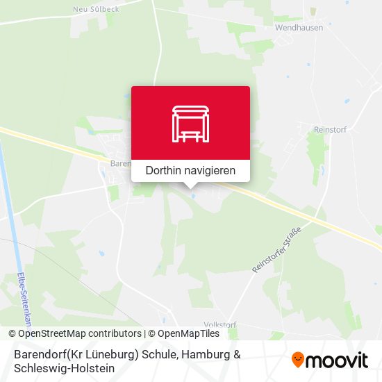 Barendorf(Kr Lüneburg) Schule Karte