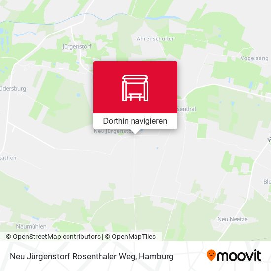 Neu Jürgenstorf Rosenthaler Weg Karte