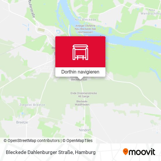 Bleckede Dahlenburger Straße Karte