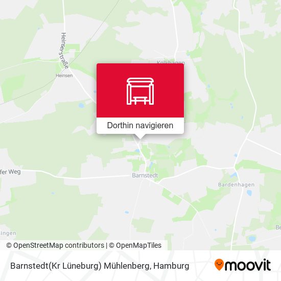 Barnstedt(Kr Lüneburg) Mühlenberg Karte