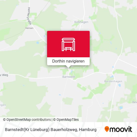 Barnstedt(Kr Lüneburg) Bauerholzweg Karte