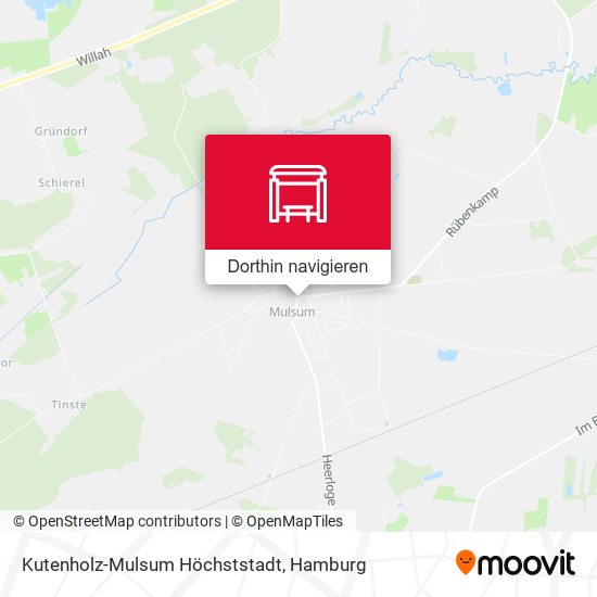 Kutenholz-Mulsum Höchststadt Karte