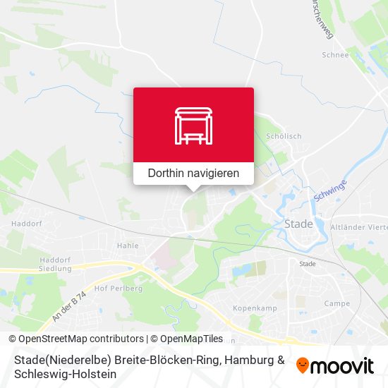 Stade(Niederelbe) Breite-Blöcken-Ring Karte
