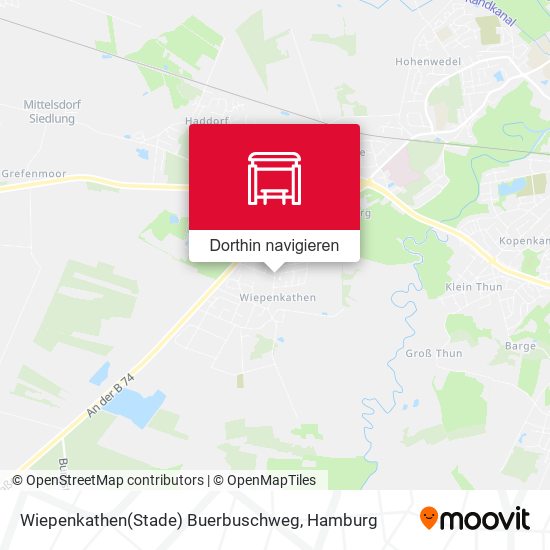 Wiepenkathen(Stade) Buerbuschweg Karte
