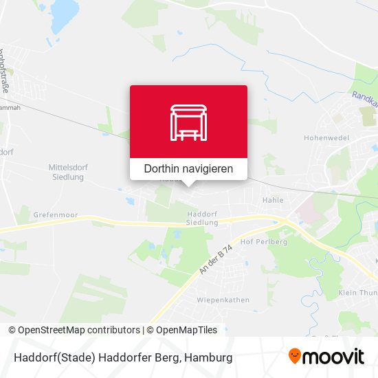 Haddorf(Stade) Haddorfer Berg Karte