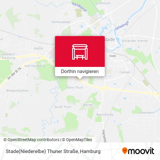 Stade(Niederelbe) Thuner Straße Karte
