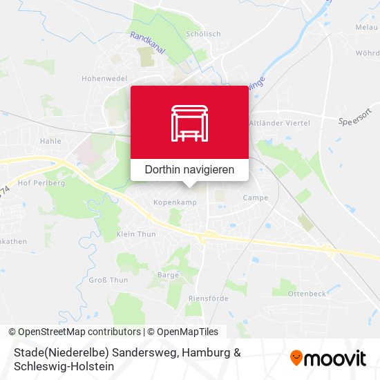 Stade(Niederelbe) Sandersweg Karte