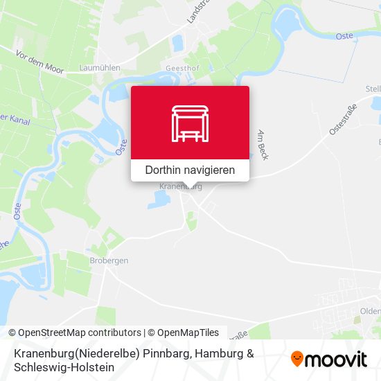 Kranenburg(Niederelbe) Pinnbarg Karte
