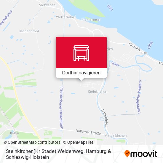 Steinkirchen(Kr Stade) Weidenweg Karte