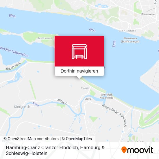 Hamburg-Cranz Cranzer Elbdeich Karte